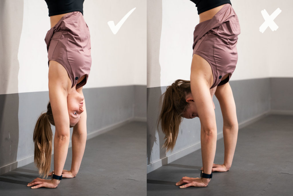 How to do a handstand - Lengthen arms